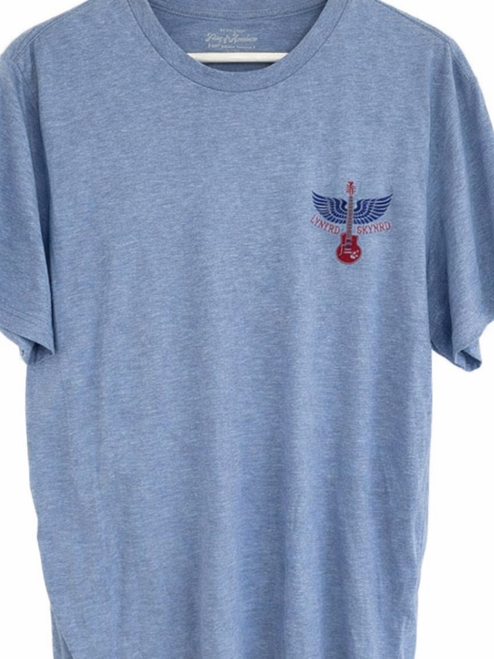 Flag and Anthem Light Blue Graphic Tee